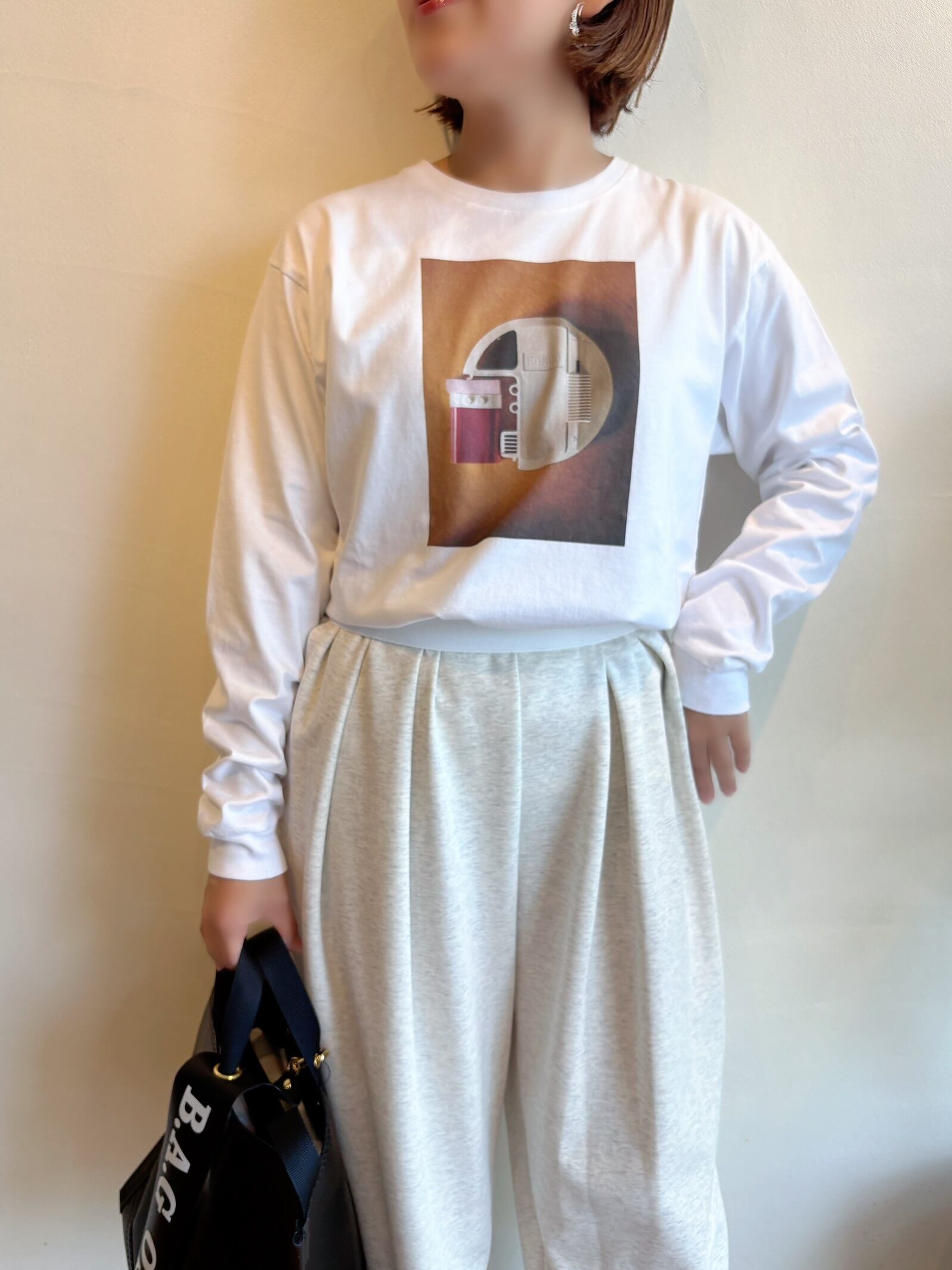 【MEYAME】メヤメ フォトロングスリーブTee　ロンT　Tシャツ MEYAME / フォトロングスリーブTEE | anouk