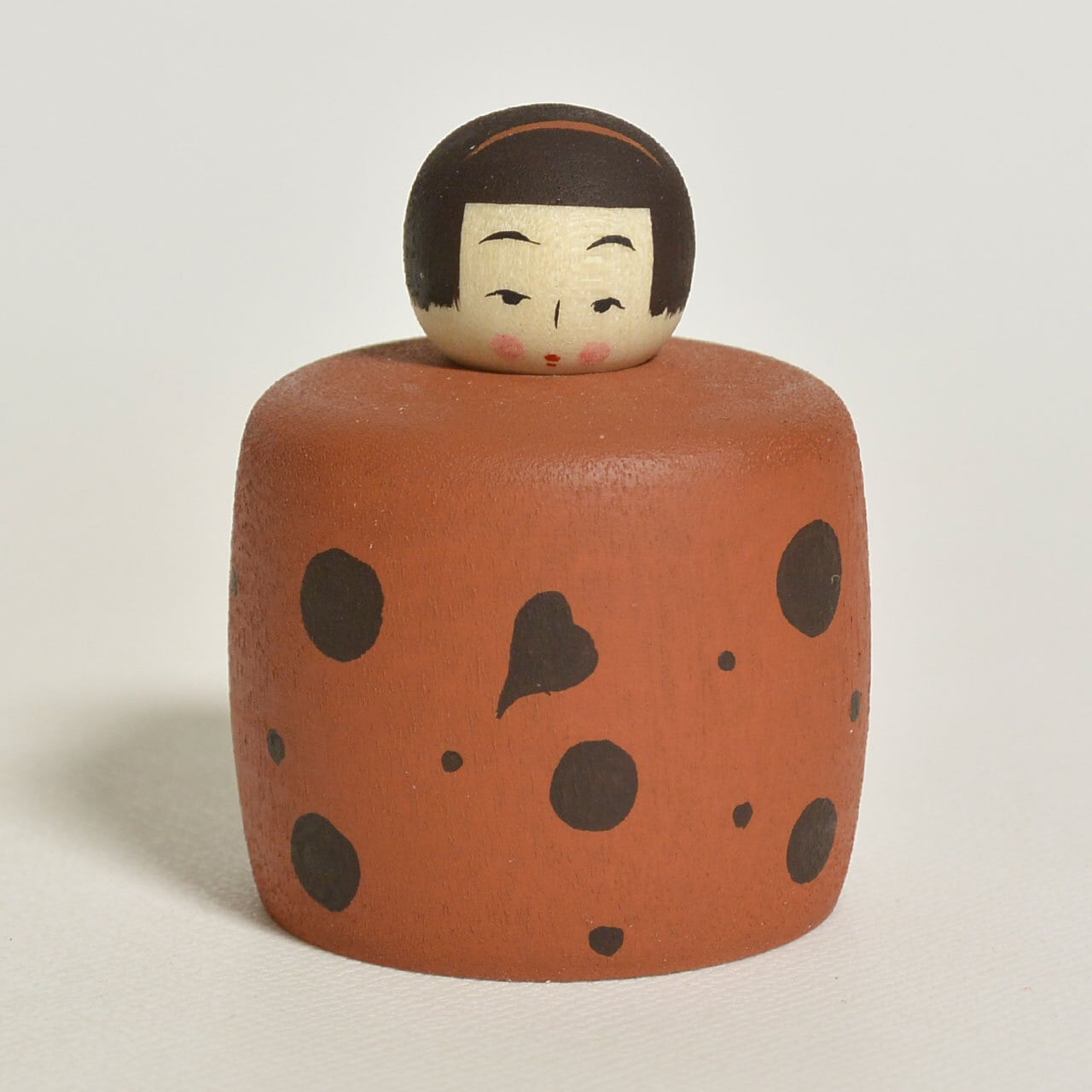 ドットちゃんえじここけし 約1.5寸 約4.5cm 鈴木明 工人（作並系