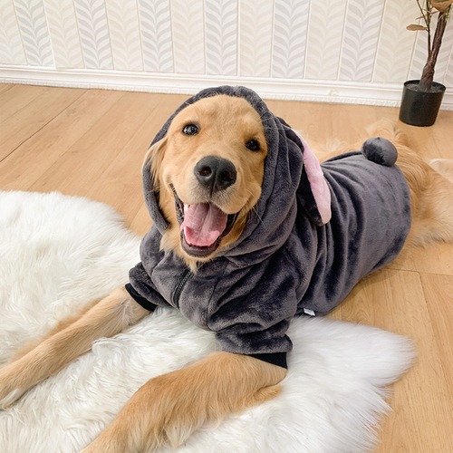 犬の洋服　うさぎ型洋服　キャラクター　防寒