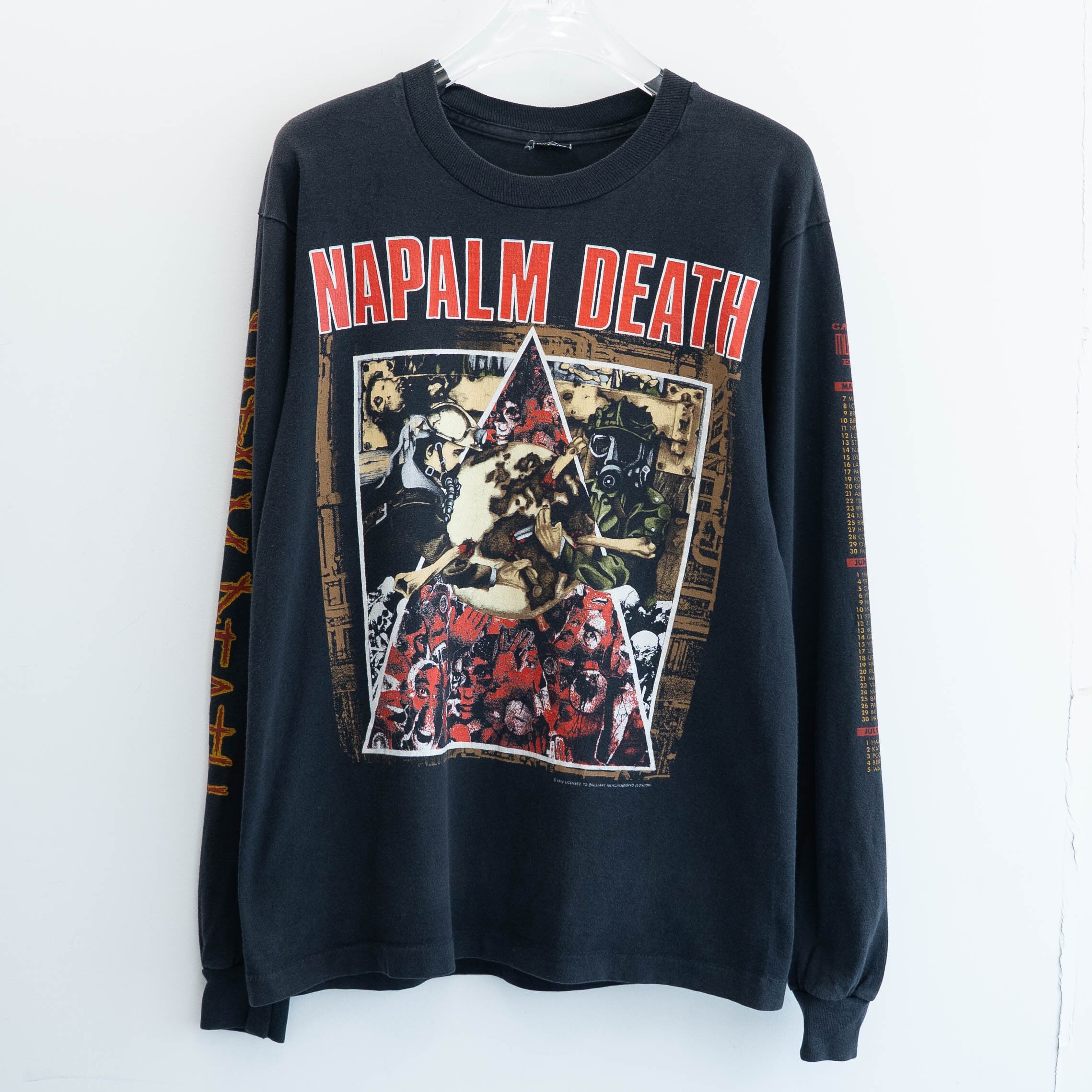 Napalm Death " Campaign For Musical Destruction L/S " Cut Tag L【A9-310】