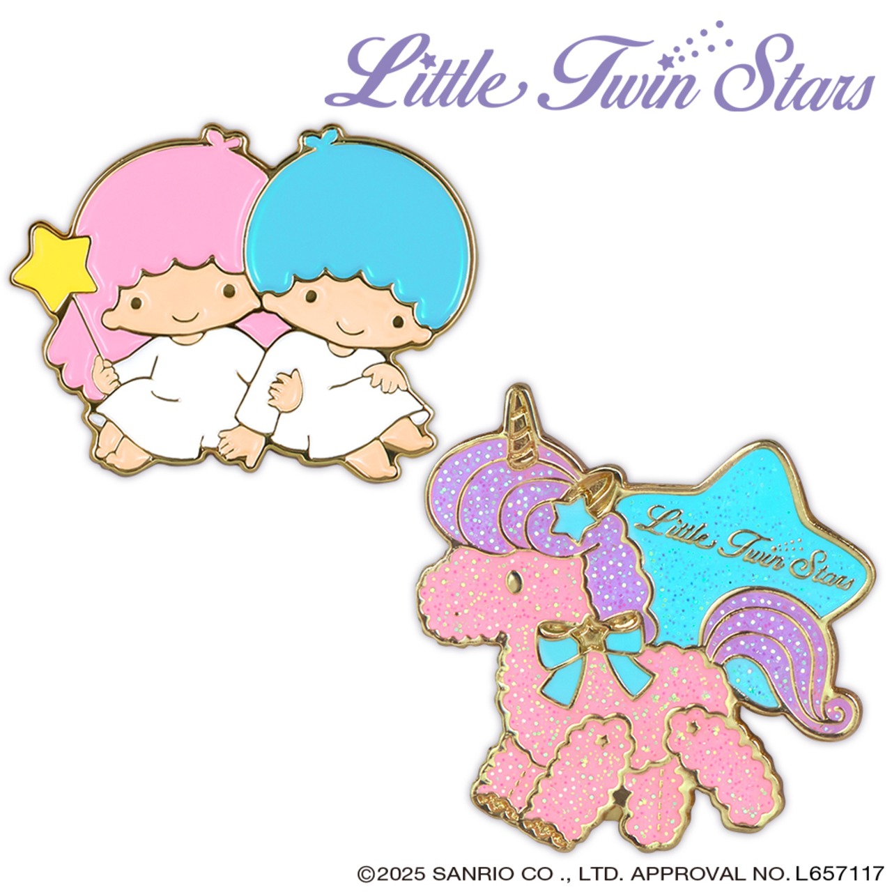 リトルツインスターズ ゴルフマーカー　 サンリオ　 ゴルフ 用品 マグネット おしゃれ かわいい キャラクター マグネット ライセンス商品　LTM002