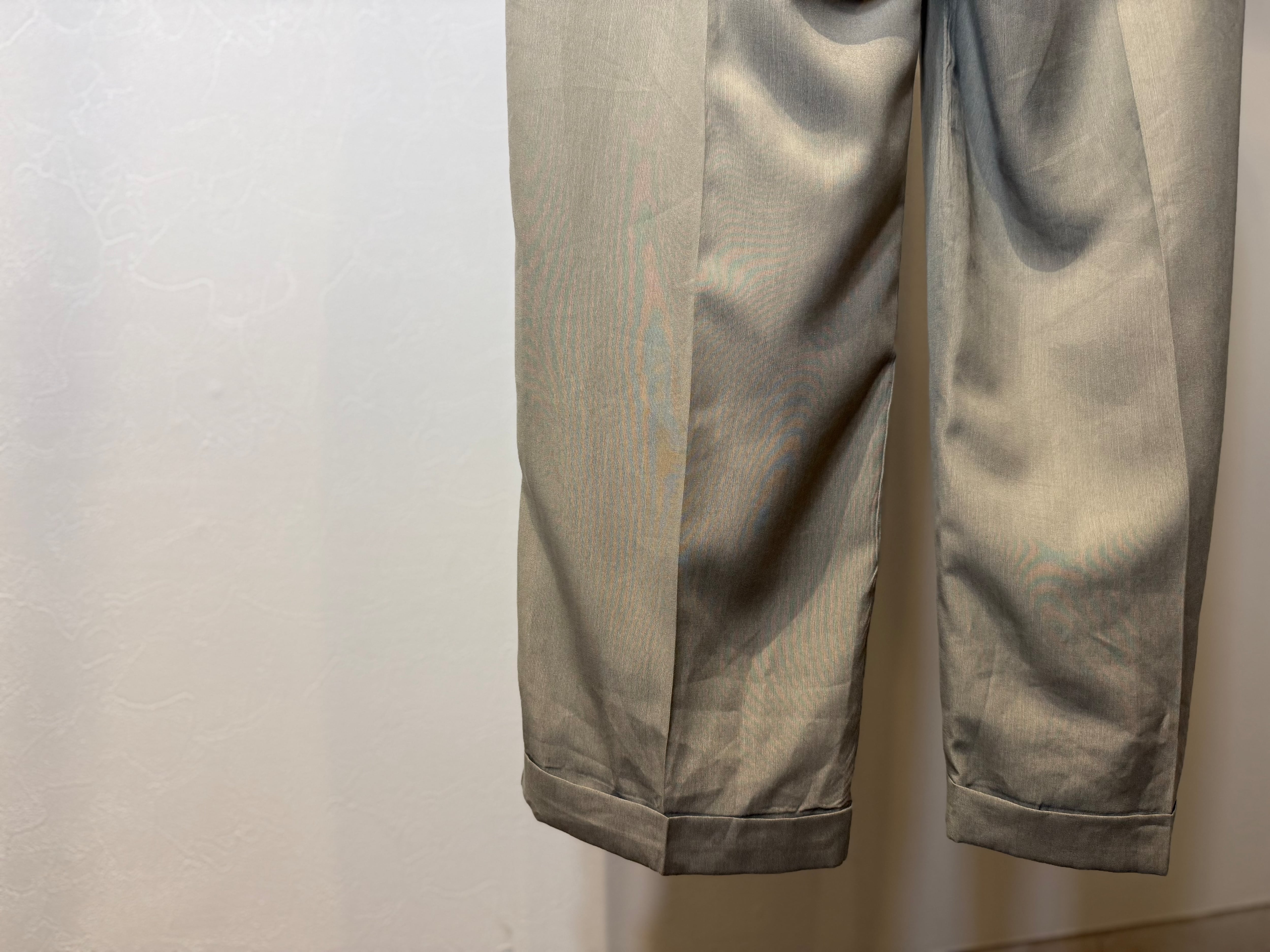 90's PERRY ELLIS 2Tuck Wide Slacks | ancient