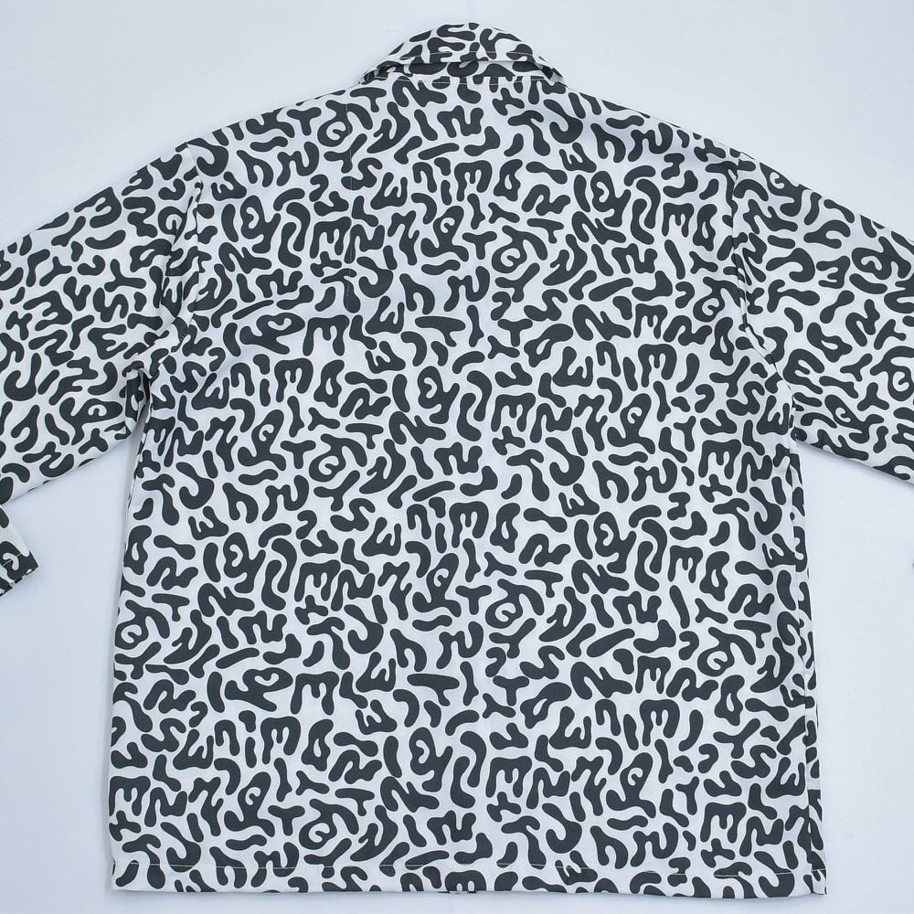 KOREAN ARMY 韓国軍 アメーバ バクテリアカモ 迷彩柄 開襟シャツ