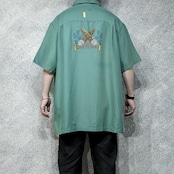 cigarette embroidery rayon shirt