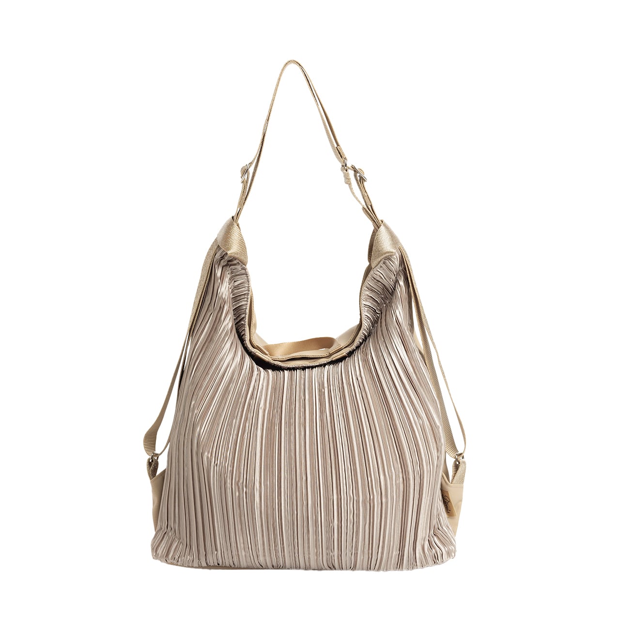 カラフルプリーツ2WAYシャインリュック(DSP-911)#55マッシュルーム