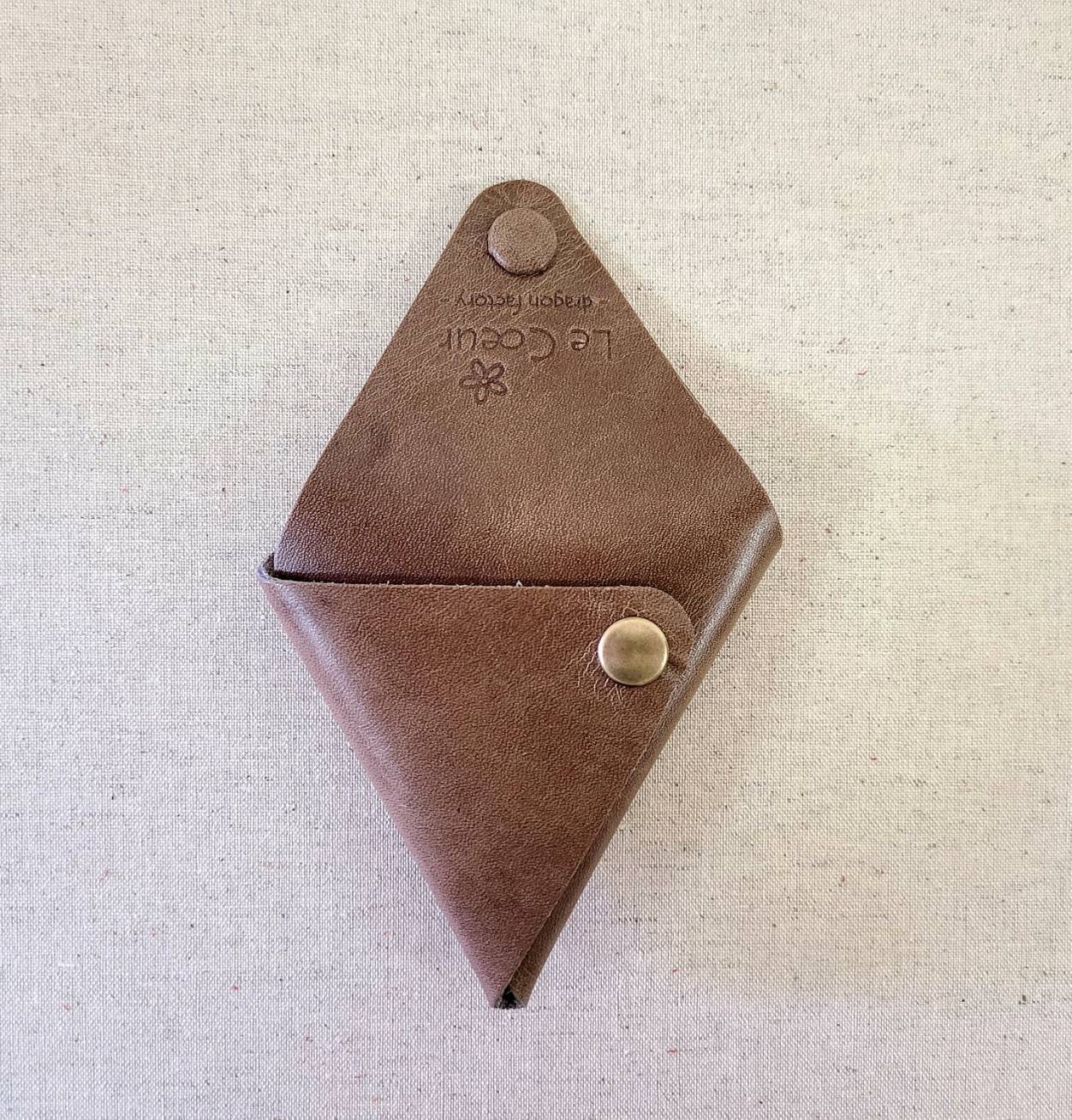 かばん屋さんのコインケース（グレー）かわいい Le Coeur