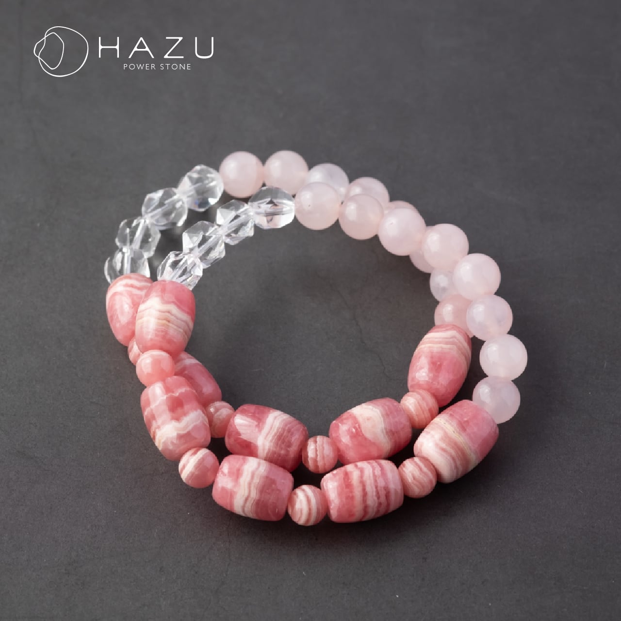 美しい大粒インカローズ［インカローズ／ローズクォーツ／水晶