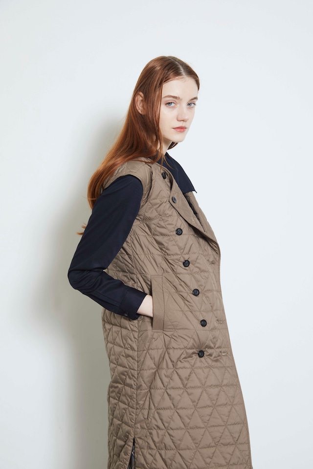 QUILT TRENCH DRESS