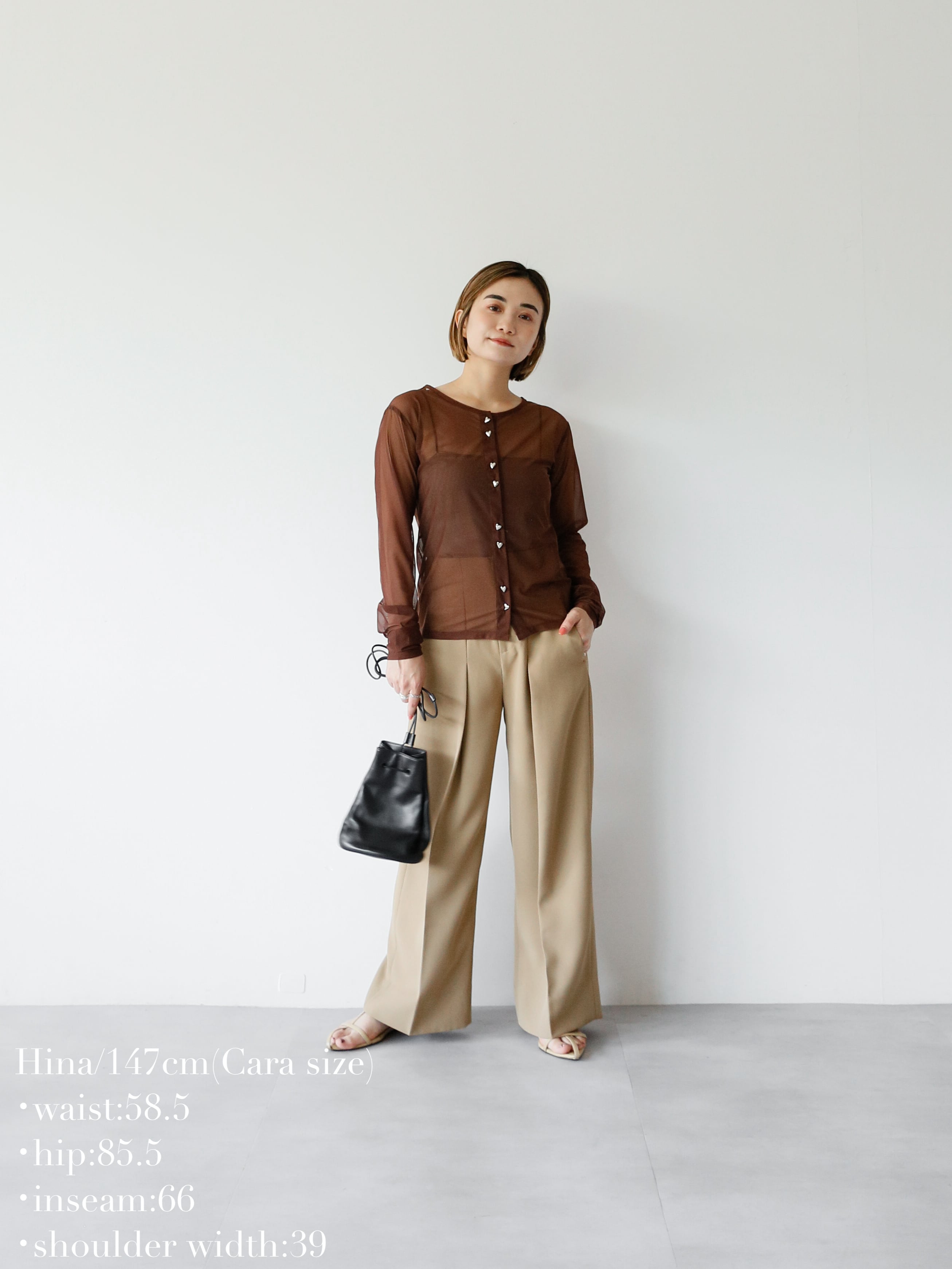 sheer mesh heart cardigan | Katrin TOKYO