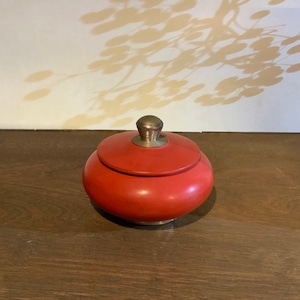 Berber Pottery red  円盤型