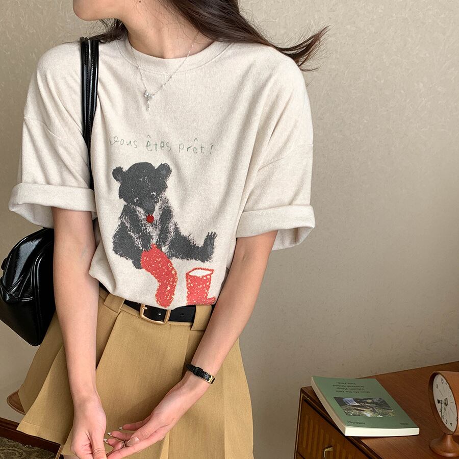 【tops】クルーネックTシャツ M33001