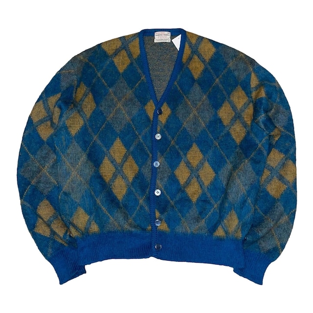 Special!! 60s The King Size argyle mohair cardigan