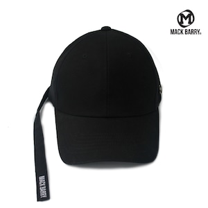 [MACK BARRY] LONGSTRAP CURVE CAP BLACK 正規品 韓国 ブランド キャップ 帽子