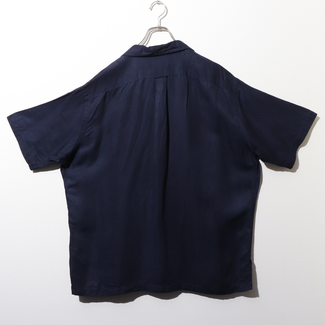 Mint 濃色 XL ネイビー オレンジポニー シルクリネン Caldwell Polo Ralph Lauren ポロラルフローレン 半袖開襟シャツ