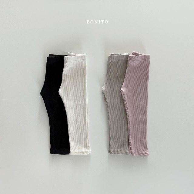 [即納XS/S]≪BONITO≫1+1 leggings beige&pink (kids)