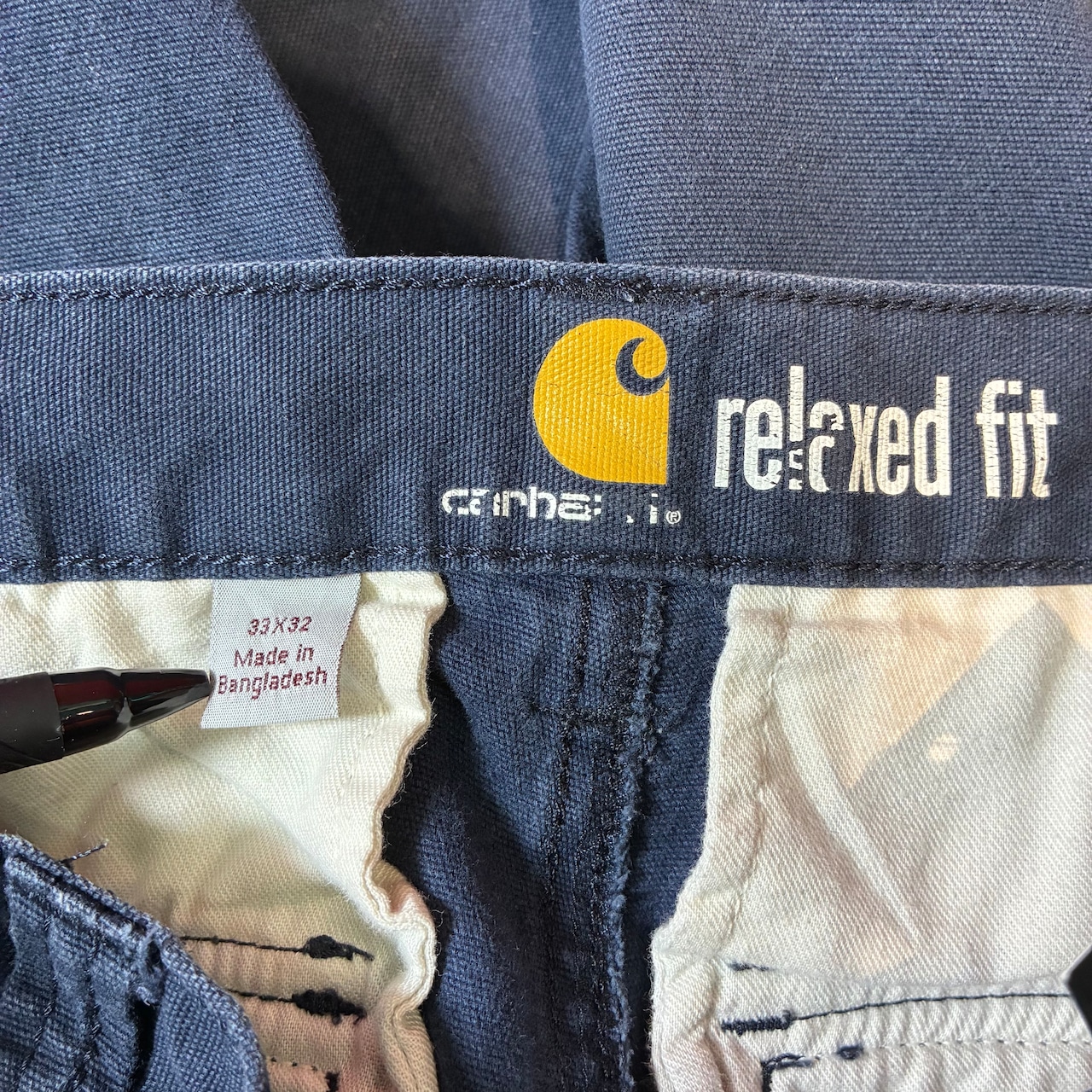 Carhartt / ダックカーゴパンツ ネイビーフェード / W33 L32