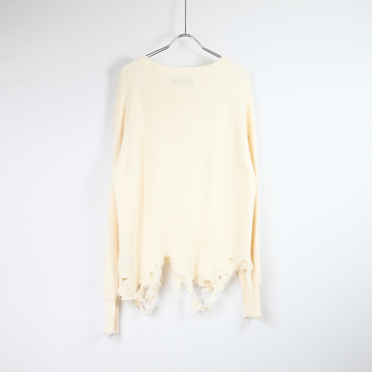 Leh / GANKO別注×damage waffle L/S sweater