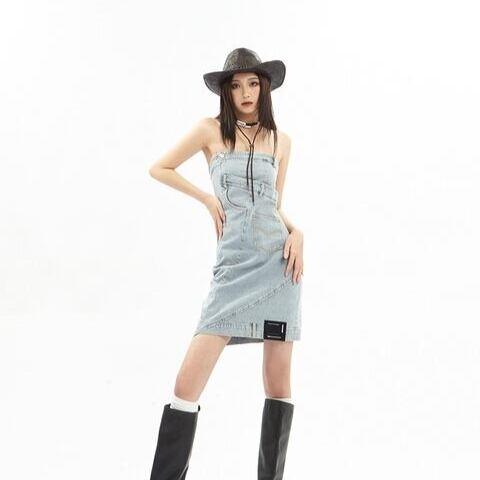 Apea デニムチューブトップワンピース Codonademoda