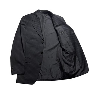 vintage GIANNI VERSACE cashmere blend stripe suits set-up
