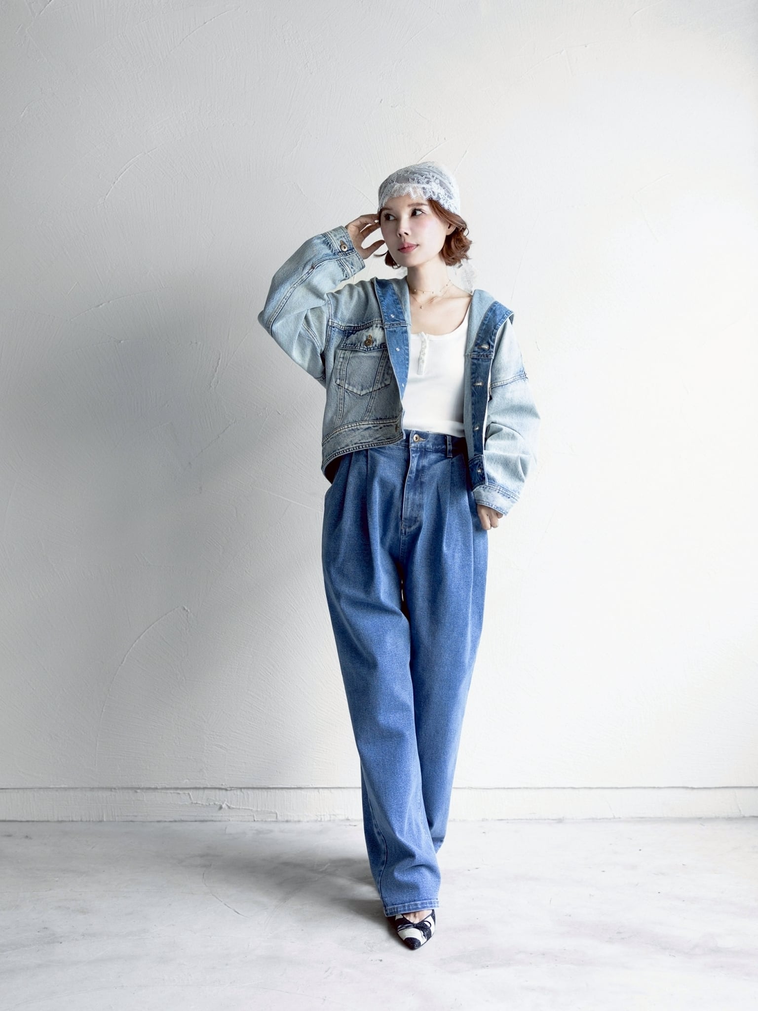 【4/17Fri.18Sat.TOKYO POPUP先行発売商品!!】High-waisted denim ハイウエストデニム☆決済から1週間前後に順次発送いたします!!