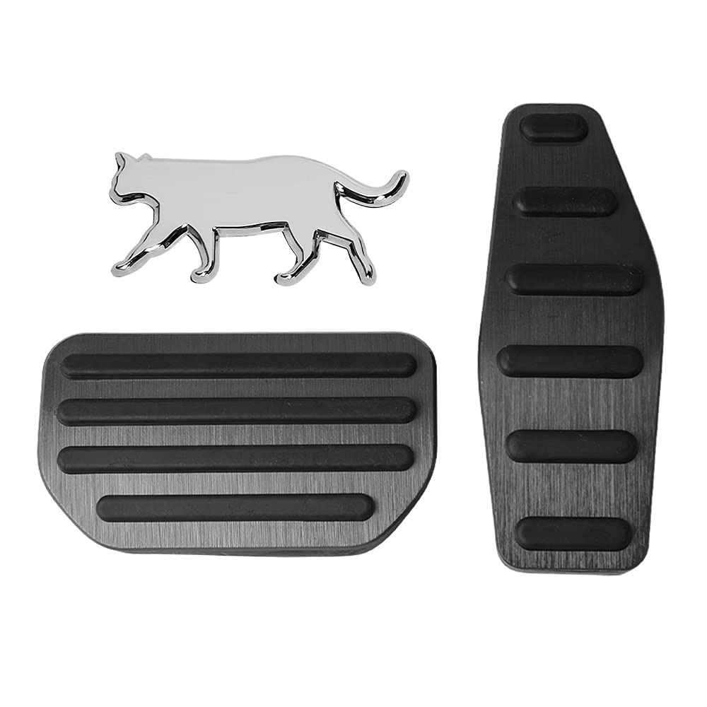 【在庫処分】ジムニー JB64W ジムニーシエラ JB74W 専用 ペダル アクセサリー アルミペダル スズキ JIMNY ペダルカバー 内装 カスタム パーツ ドレスアップ アクセルペダル ブレーキペダル 滑り止め 工具不要 2点セット 説明書付き ブラック