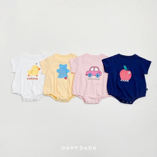 《予約・取り寄せ》Pop pattern babySuit / oottbebe