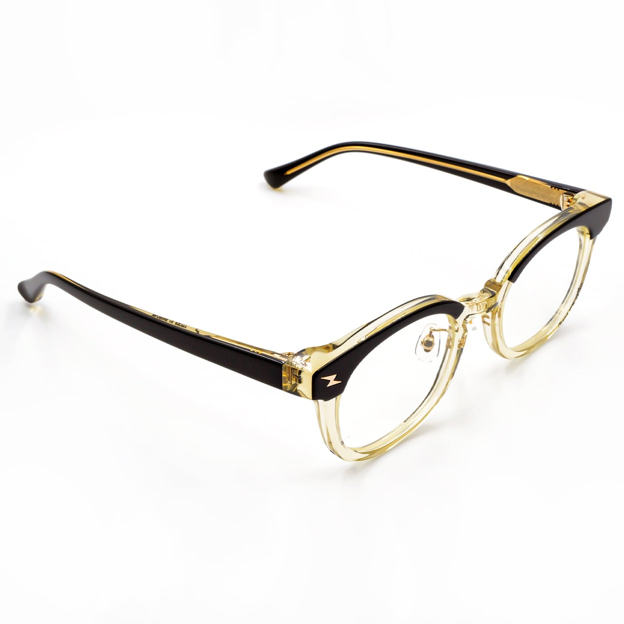 NSH Clearレンズ/2tone Vintage フレーム ⚡︎ Clearレンズ / Open 2tone Black ⚡︎ | ☆NSH☆