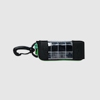 vibram light case (black×clear) with green glowing zip