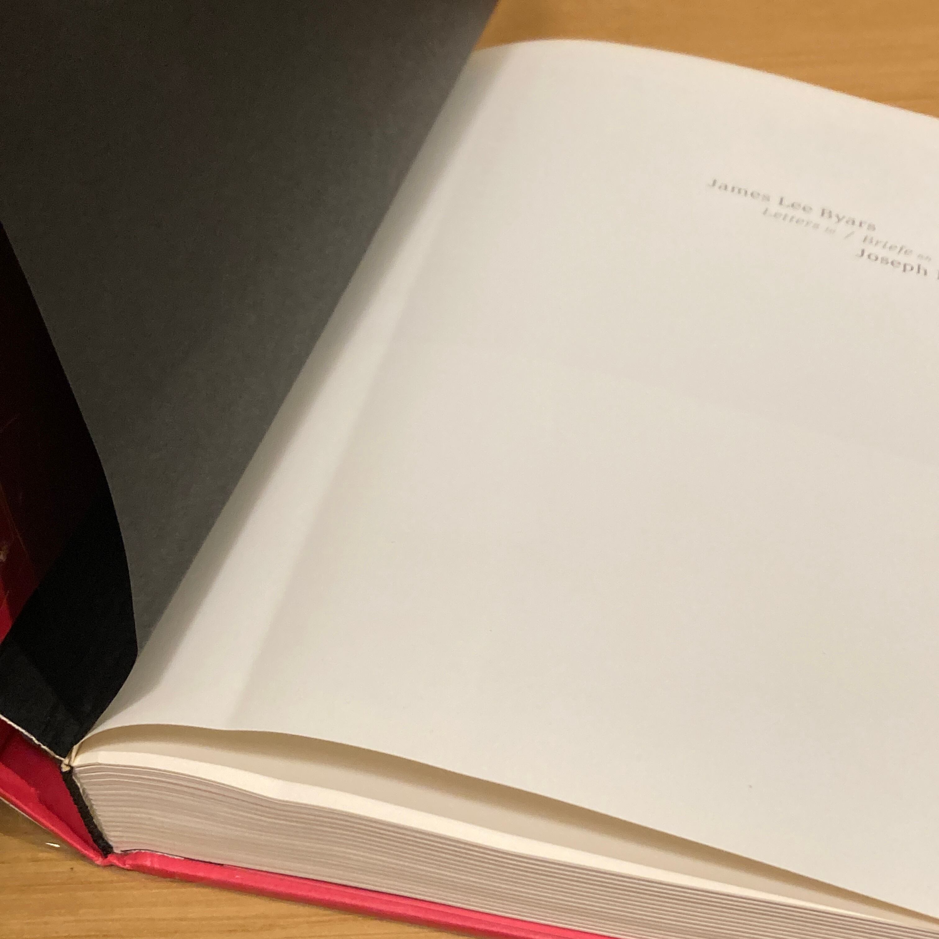 James Lee Byars: Letters to/Briefe an Joseph Beuys | 百年