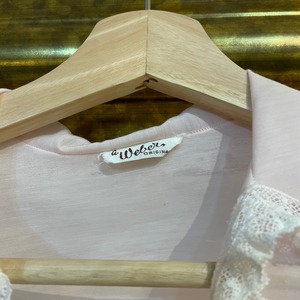 Vintage 40-50's baby pink lace blouse