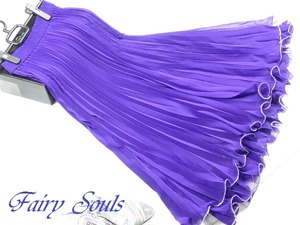 ★送料無料★フリー（9～11号位）☆ダンスに最適！プリーツロング丈のスカ－ト (SKN9257)