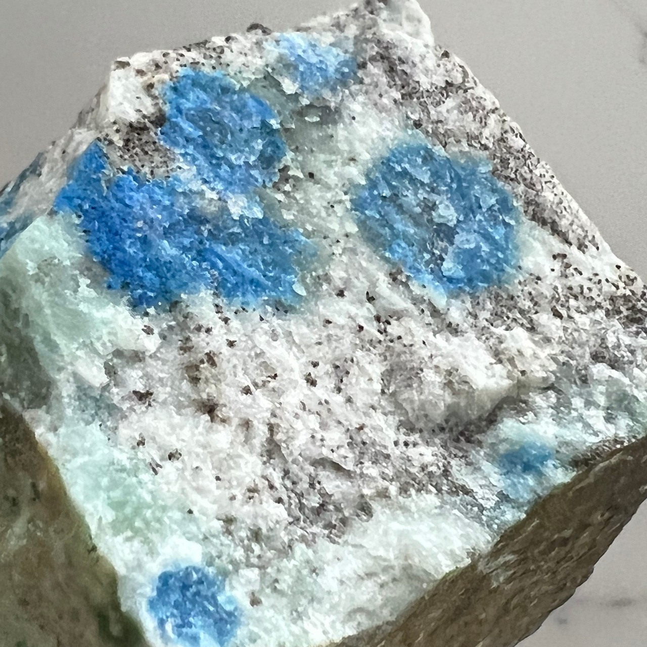 K2ストーン原石*K2アズライト*アズライトイングラナイト*天然石インテリア*置き物*N4