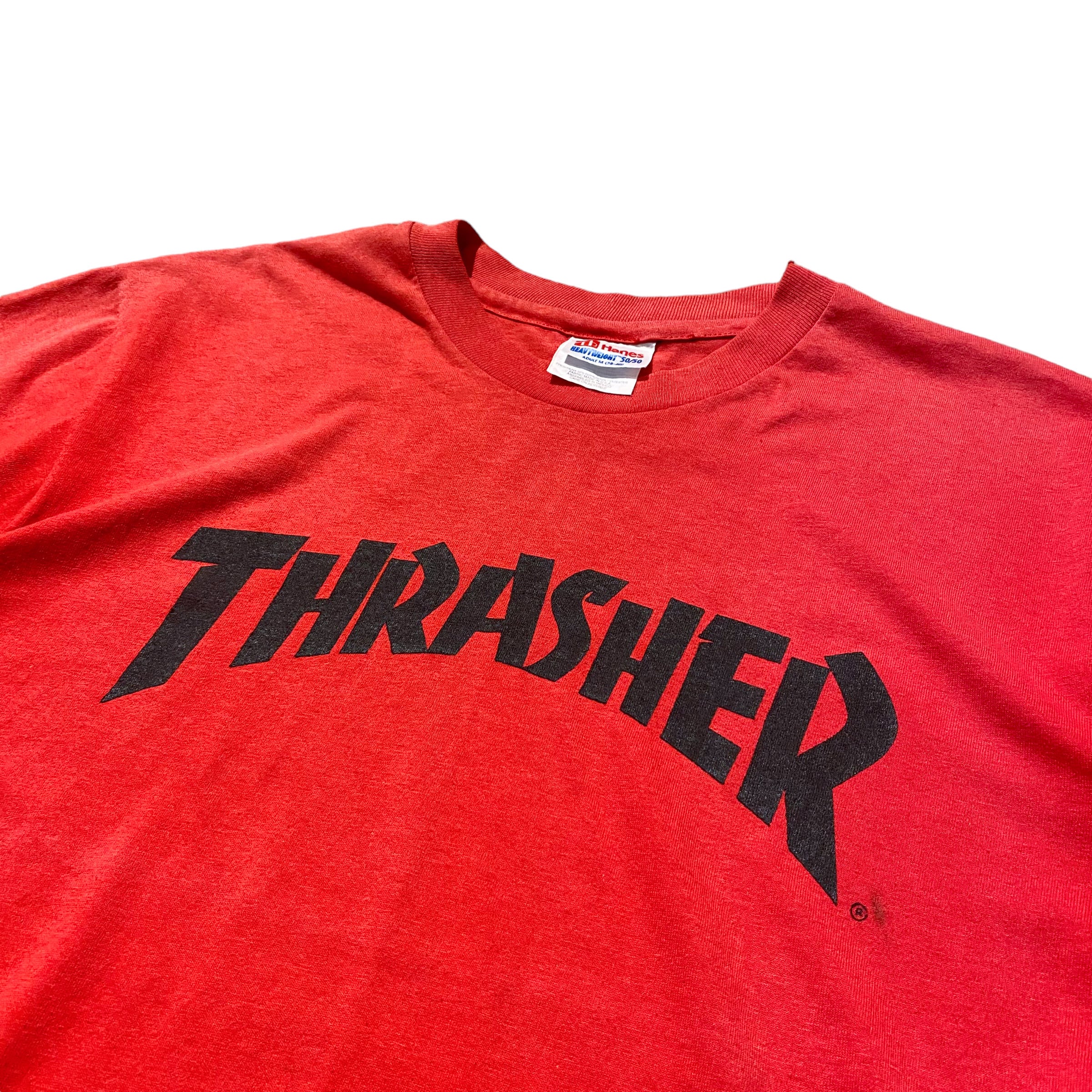 80s　Hanes ヘインズ / THRASHER スラッシャー　Tシャツ　白