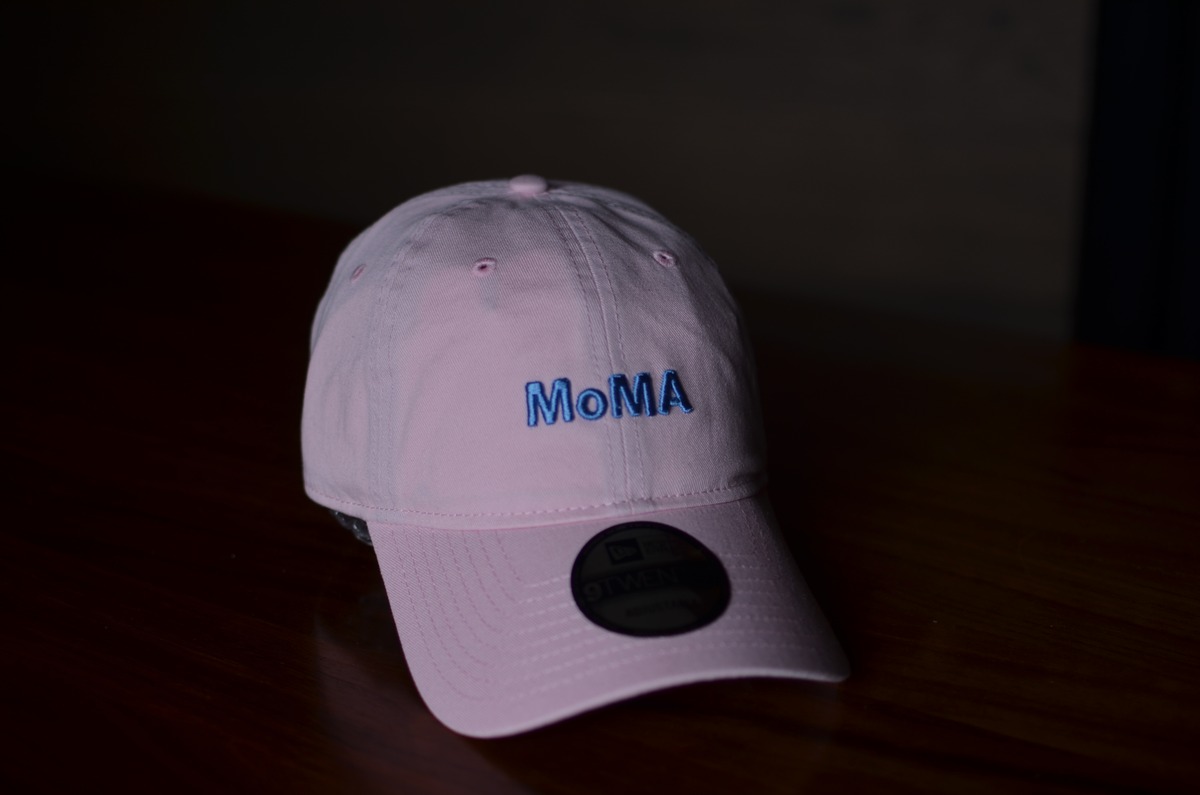 MOMA フロントロゴ CAP pink skyblue プレゼント付き