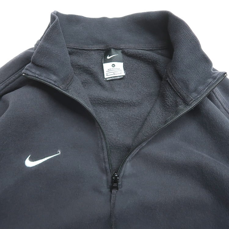 古着 ナイキ NIKE ハーフジップ スウェット トレーナー ワンポイント