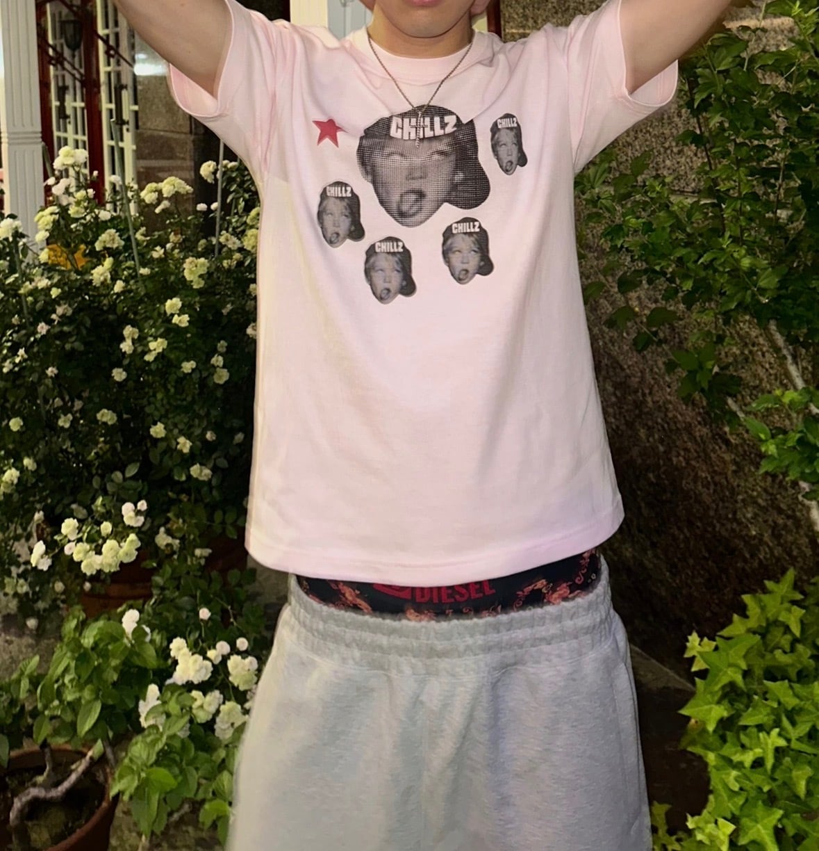BABYS TEE 3RD LIGHTPINK | chillz clothing