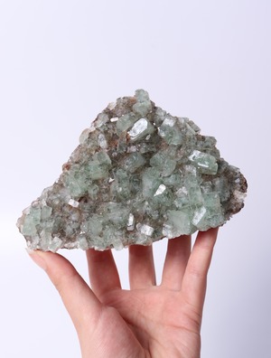 GREEN APOPHYLLITE CLUSTER