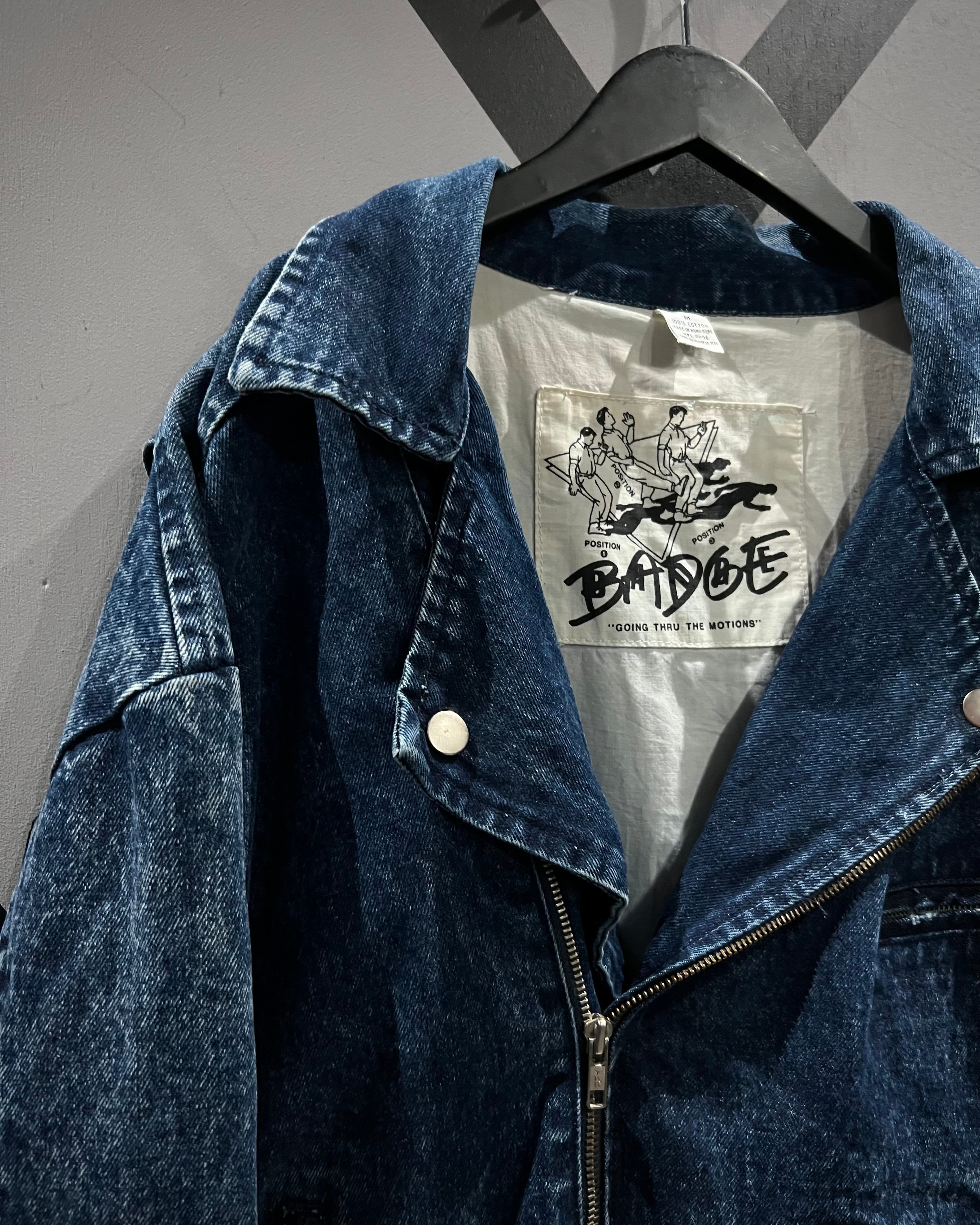 X VINTAGE】80's Various Gimmick Vintage Double Denim Riders Jacket