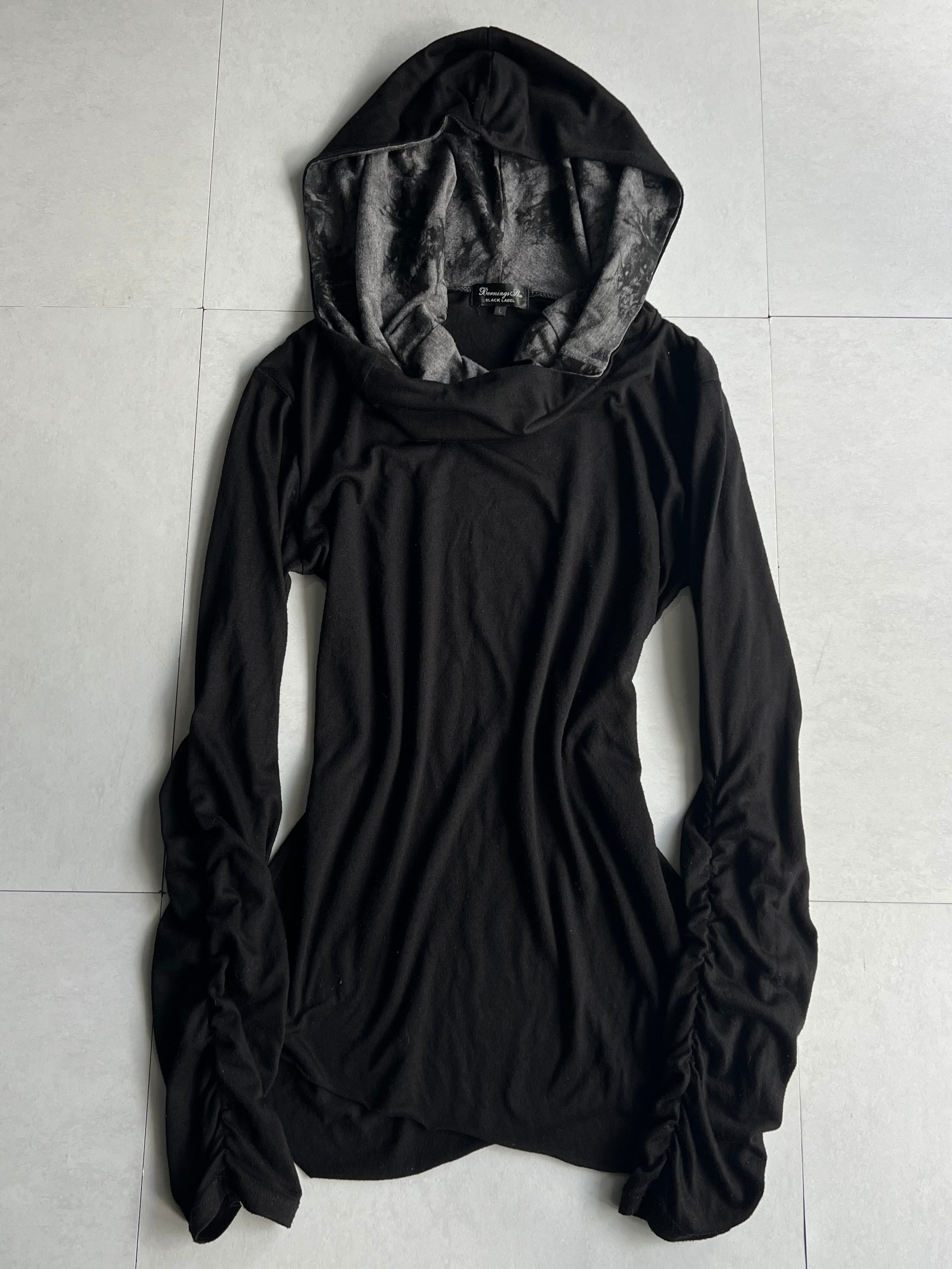 "Bernings Sho" Deformation Hoodie Long Sleeve