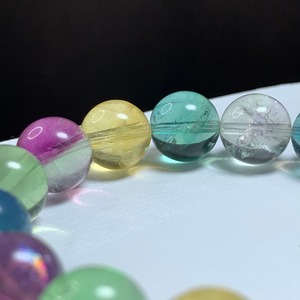 発色美しい☆マルチフローライト ブレスレット