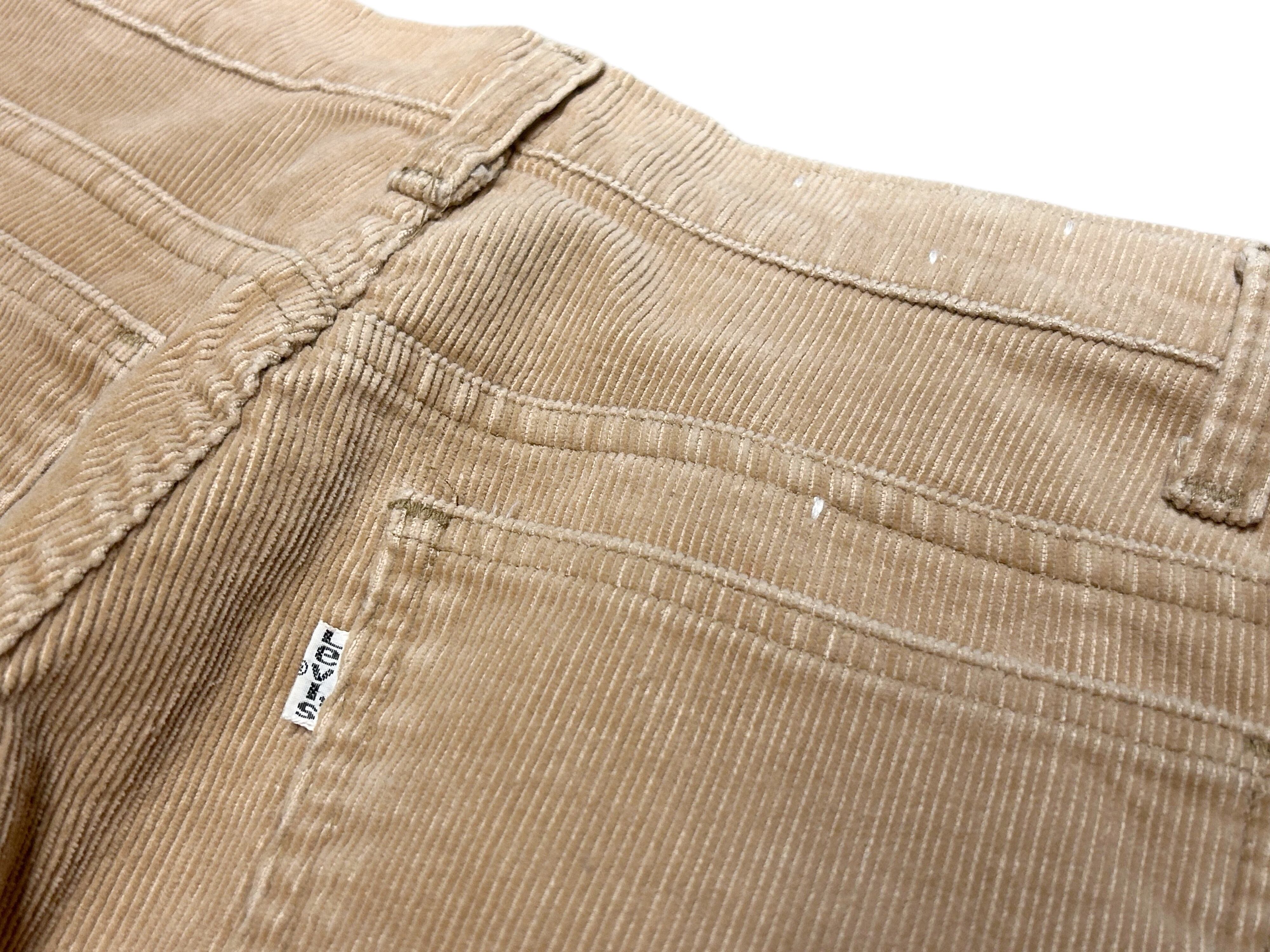 80s Levis リーバイス 646 コーデュロイパンツ フレア ベージュ【W29