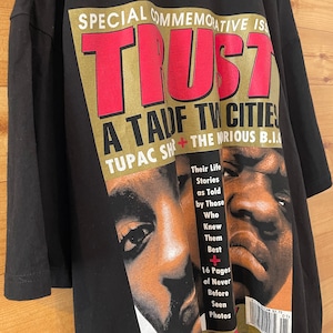 【SHAKA】希少 2PAC＋Notorious B.I.G. 4XL 超オーバーサイズ Tシャツ 半袖 us古着