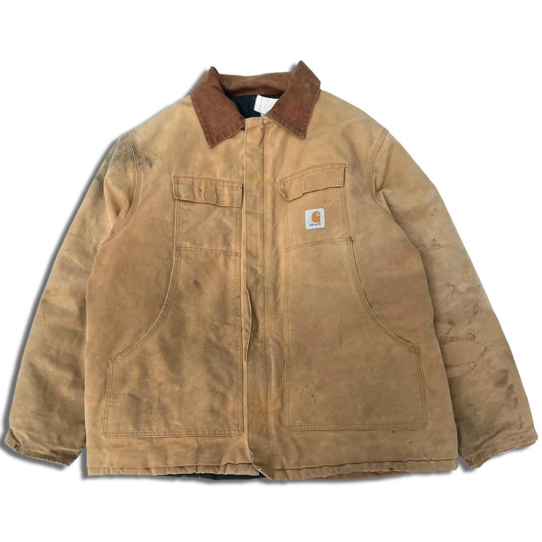 90s Carhartt ダック トラディショナルコート ネイビー XL