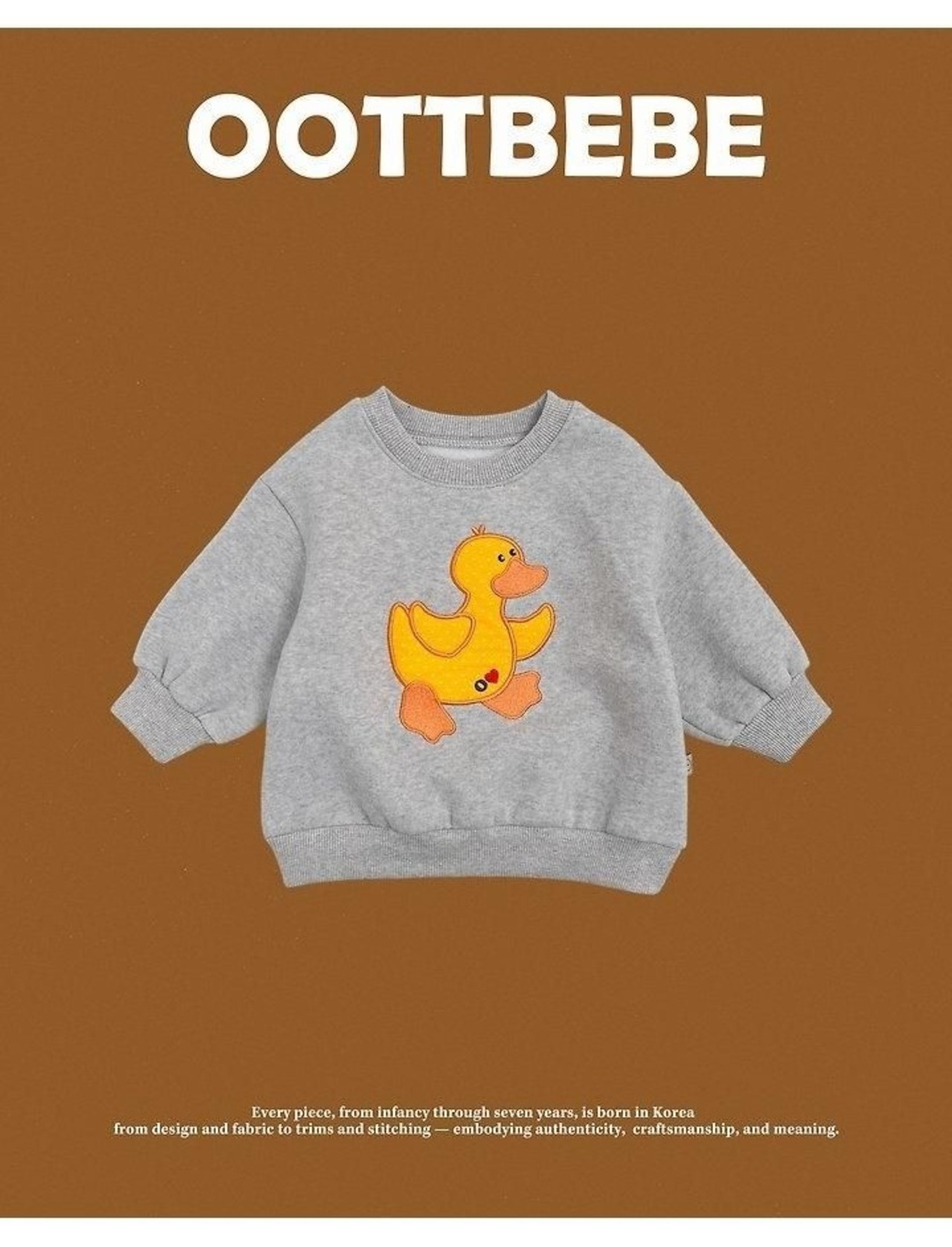 韓国子供服 / 26winter / oottbebe / アヒルトレーナー / ベビー&キッズ / 冬服 *XS~XL*