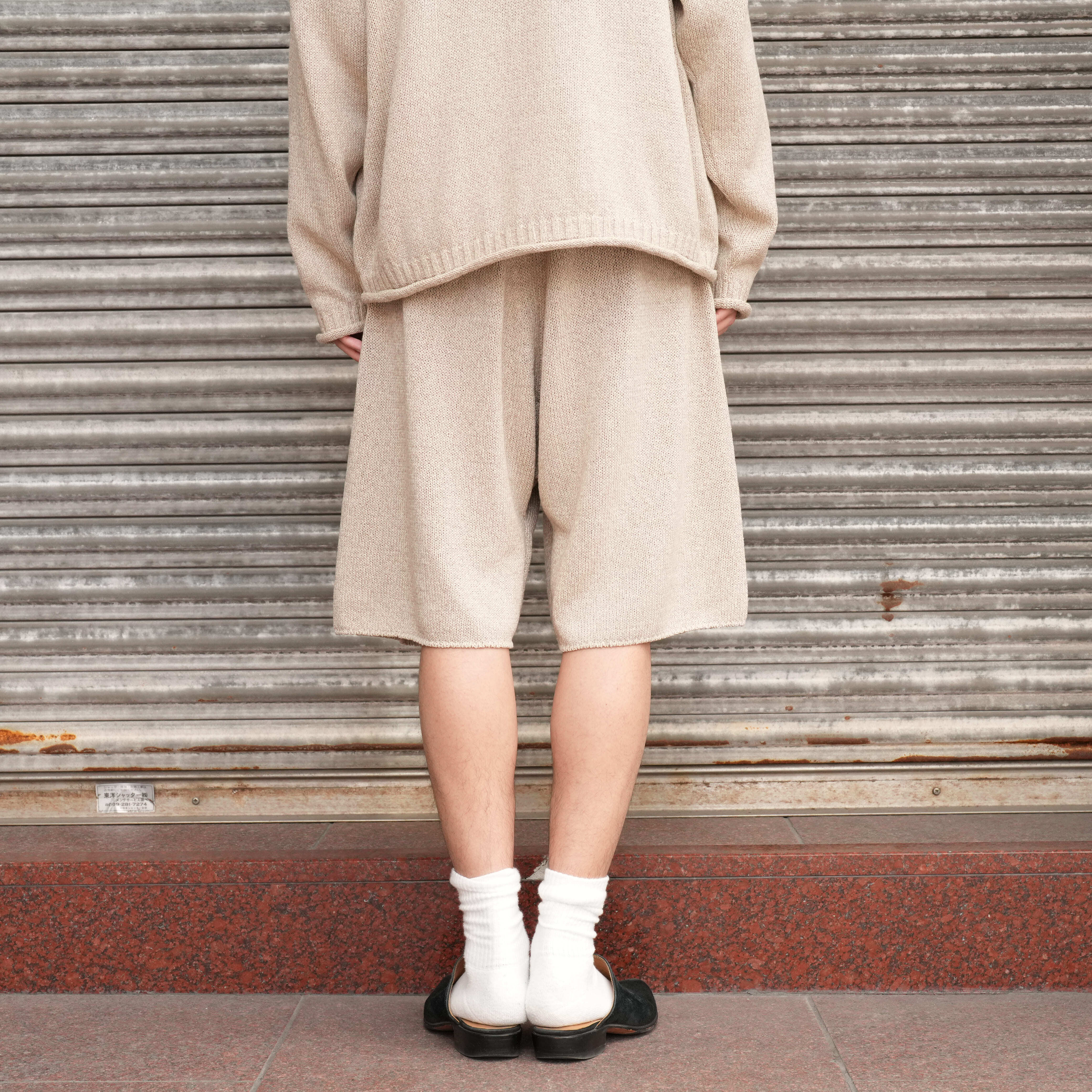 25SS Olde H & Daughter シルクコットン　ショートパンツ Olde H & Daughter(オールドエイチアンドドーター)25SS 