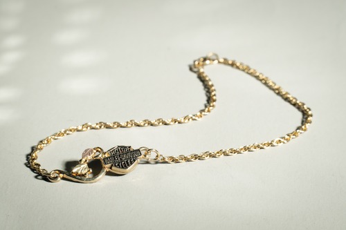 Official Harley Davidson Vintage Gold Leaf Bracelet