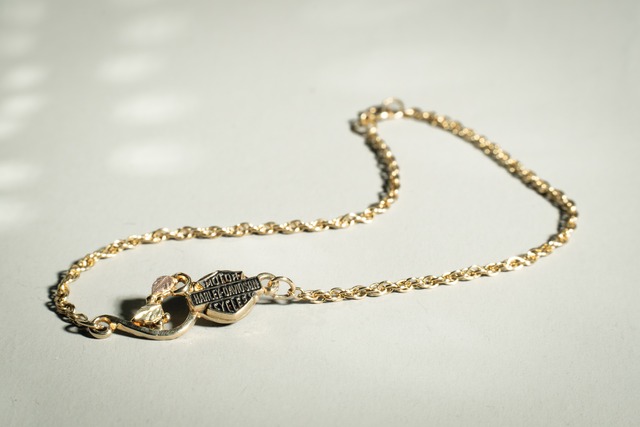 Official Harley Davidson Vintage Gold Leaf Bracelet