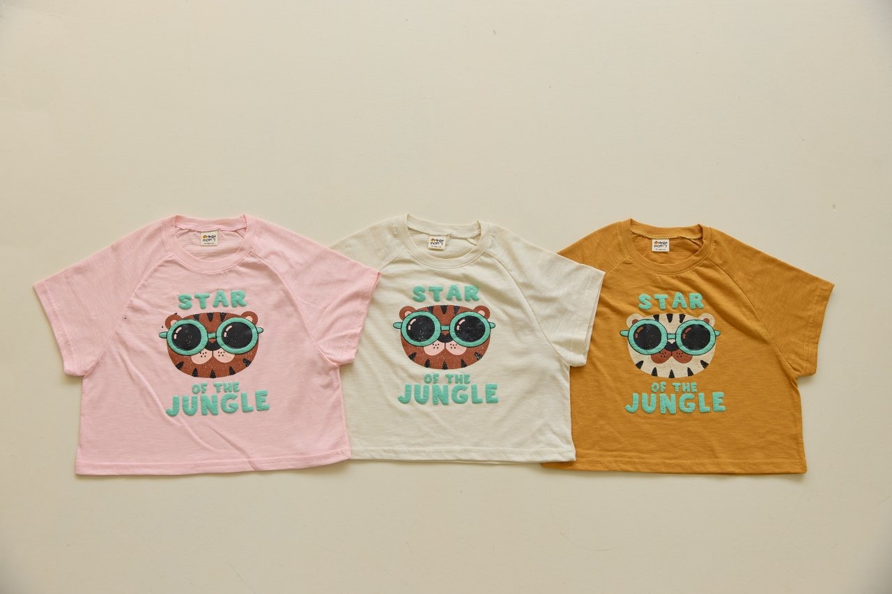 [Orangemom] Foam glasses tiger T-shirt Shirt / [오렌지맘] 발포안경호랑이티셔츠