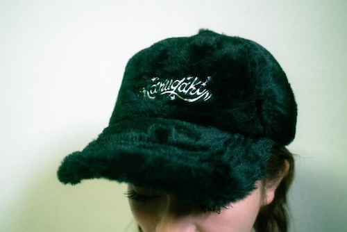 Rakugaki Main Logo Fur Dad Cap Black