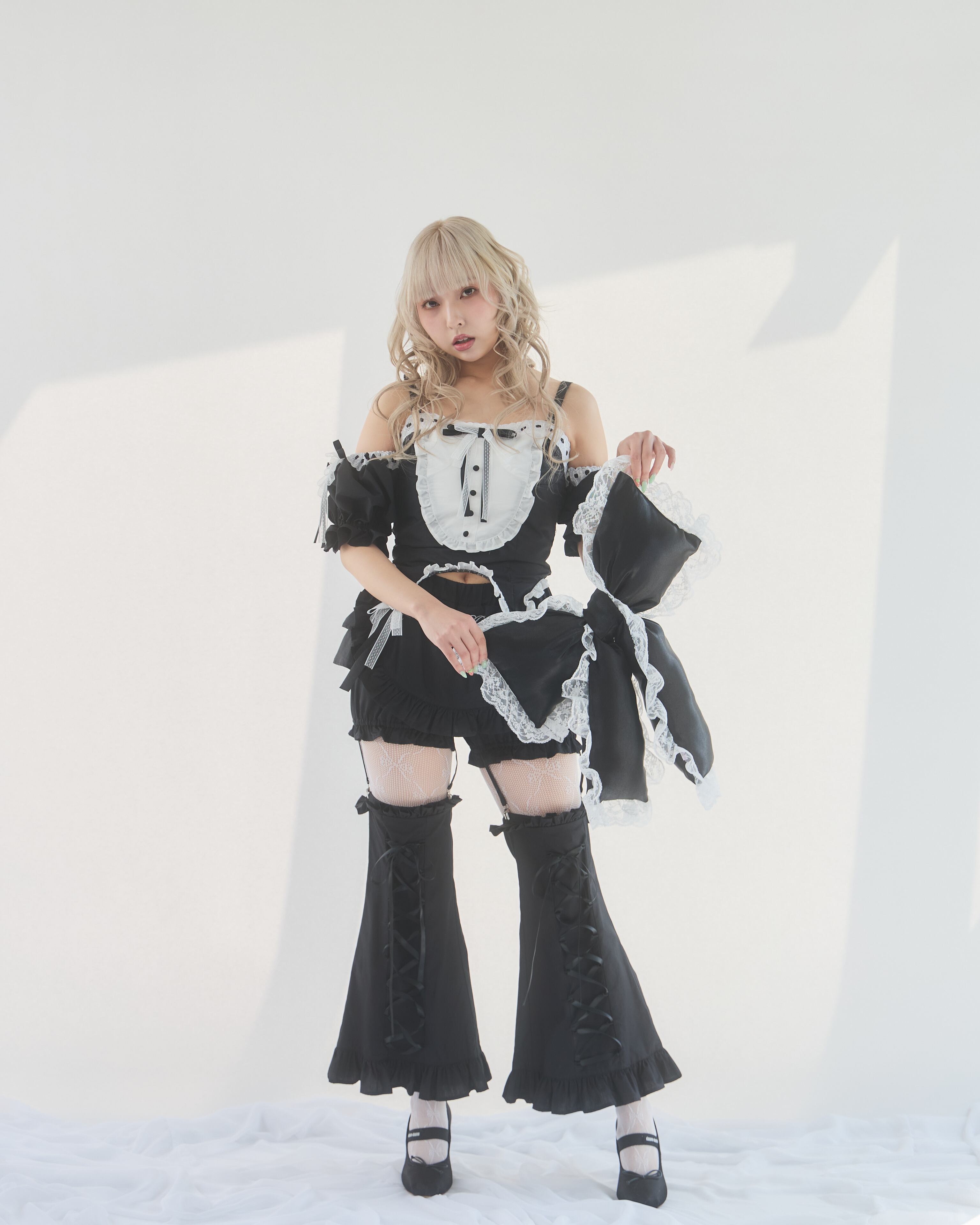 Starry⭐︎バイカラーリボンブラウス | lilLilly official webstore